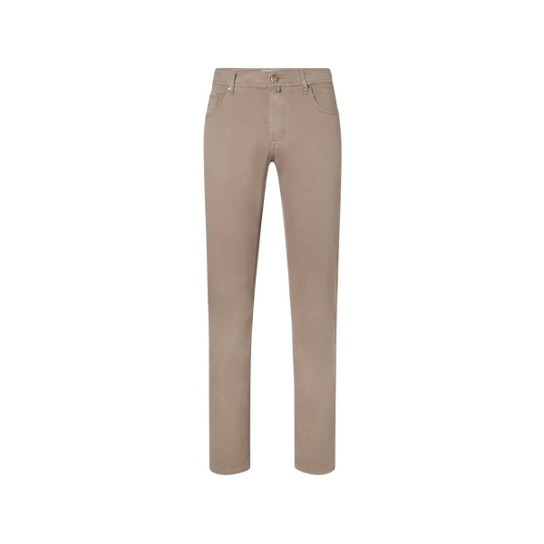 Pantalon JACOB COHEN Bard 5 poches slim classique coton marron clair taupe