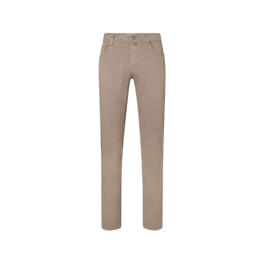 Pantalon JACOB COHEN Bard 5 poches slim classique coton marron clair taupe