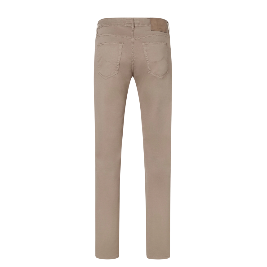 Pantalon JACOB COHEN Bard 5 poches slim classique coton marron clair taupe
