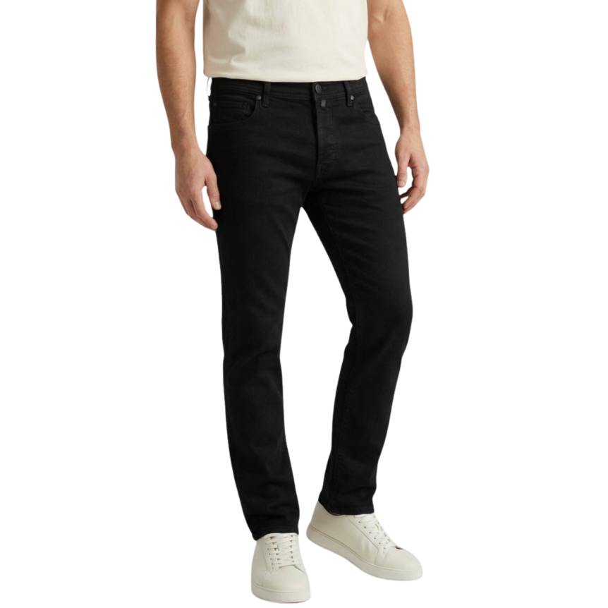Pantalon JACOB COHEN Bard 5 poches slim classique coton noir