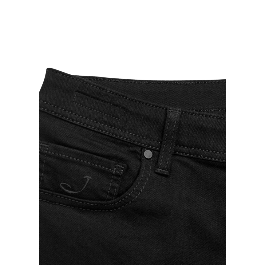 Pantalon JACOB COHEN Bard 5 poches slim classique coton noir