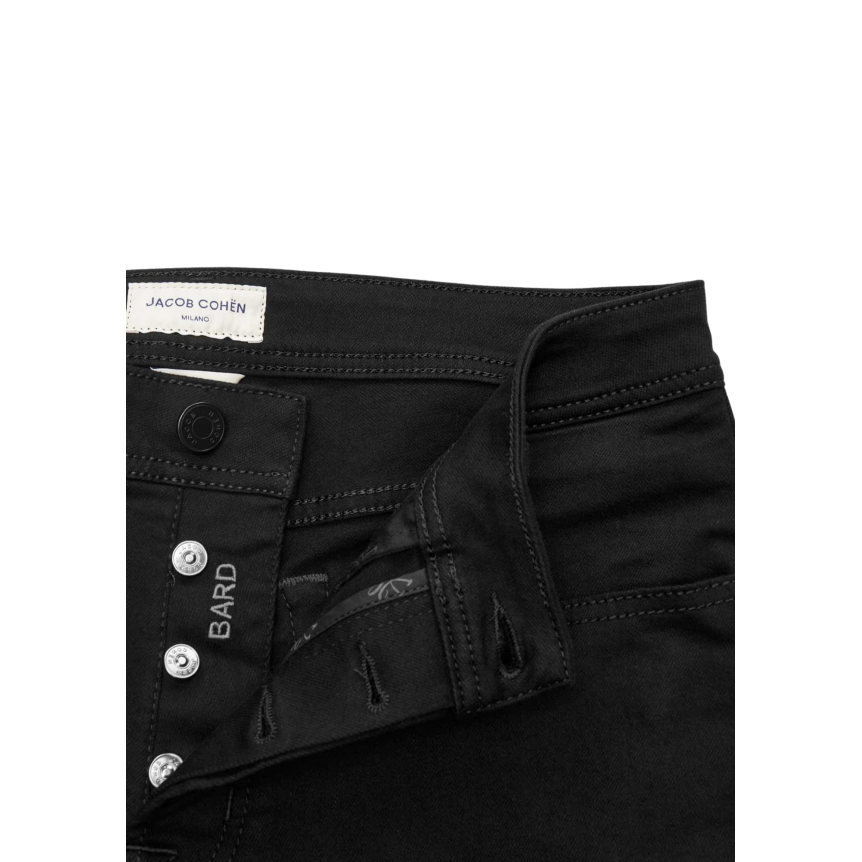 Pantalon JACOB COHEN Bard 5 poches slim classique coton noir