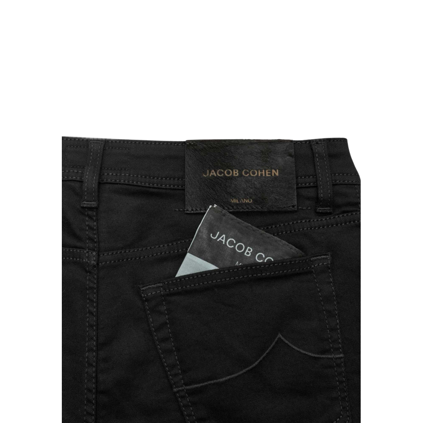 Pantalon JACOB COHEN Bard 5 poches slim classique coton noir