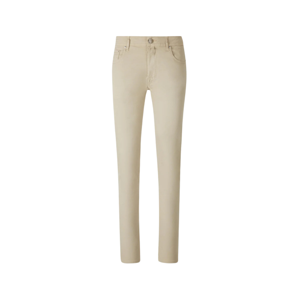 Pantalon Bard JACOB COHEN 5 poches slim classique coton beige