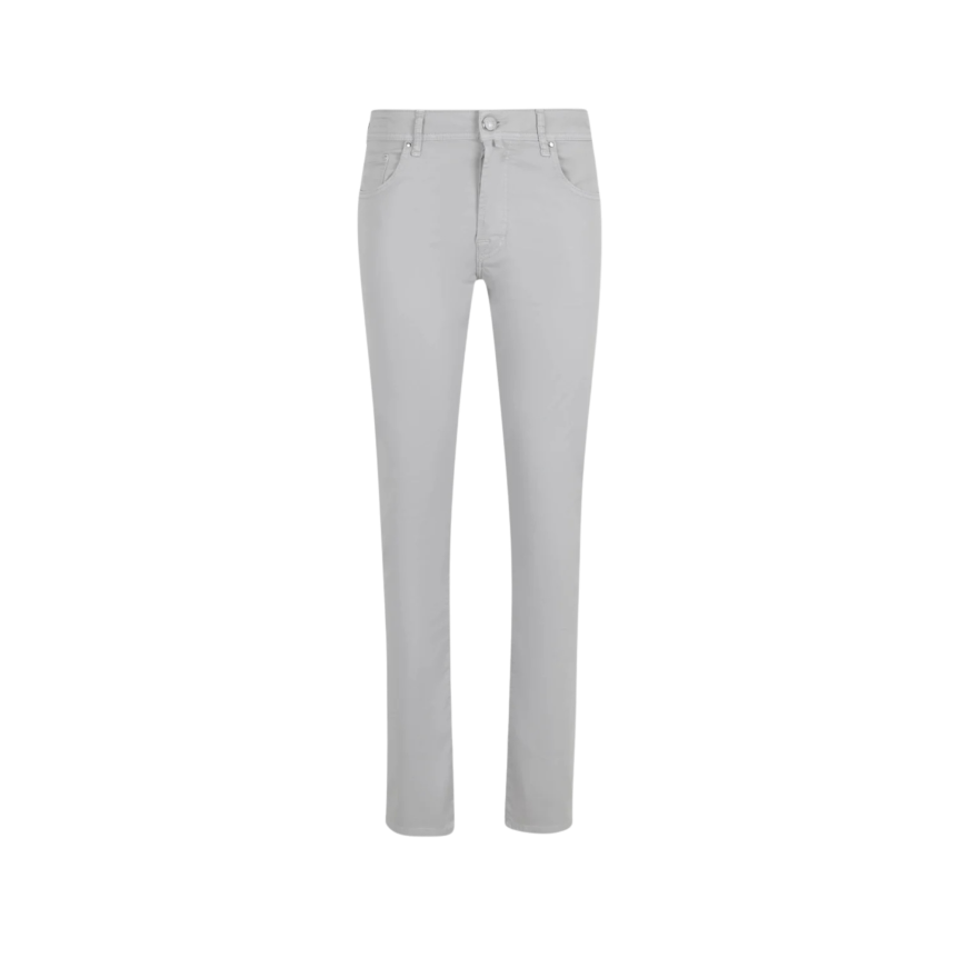 Pantalon Bard 5 poches JACOB COHEN slim classique coton gris clair