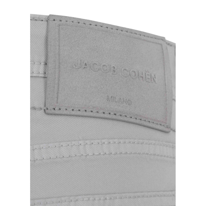 Pantalon Bard 5 poches JACOB COHEN slim classique coton gris clair