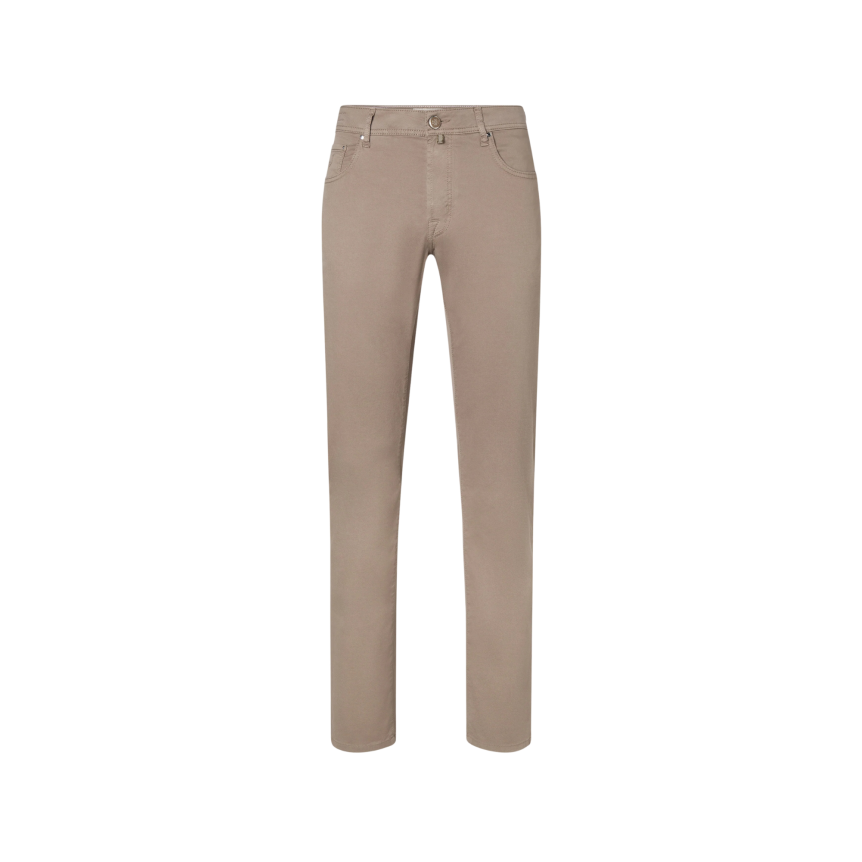 Pantalon JACOB COHEN Bard 5 poches slim classique coton beige foncé