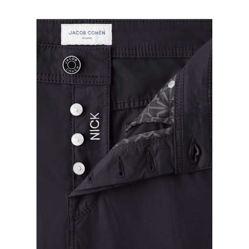 Pantalon JACOB COHEN Nick slim coton bleu marine