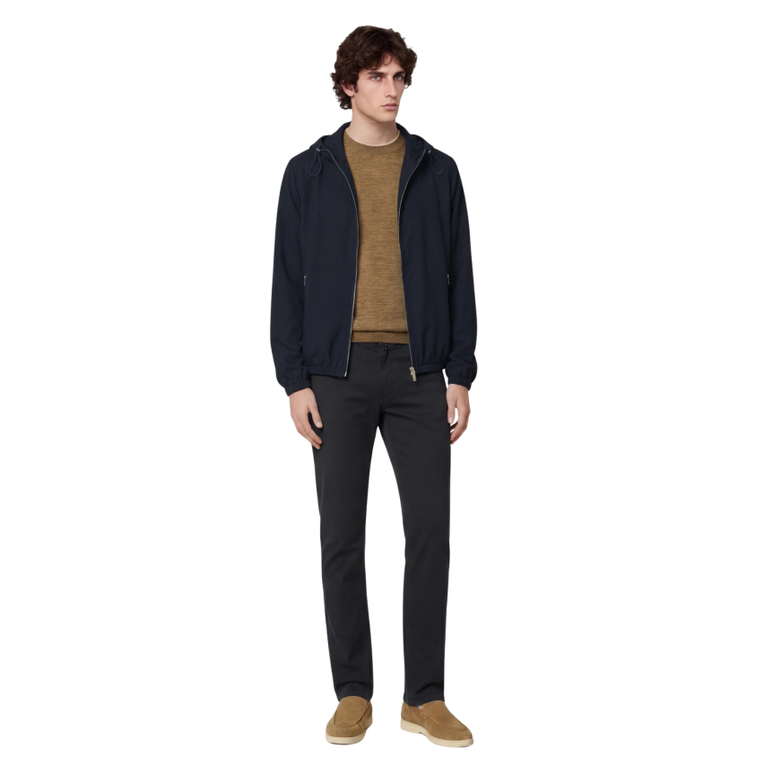 Pantalon JACOB COHEN Nick slim coton bleu marine