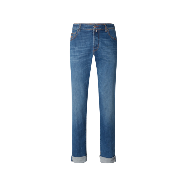 Jean JACOB COHEN Nick Limited Edition 5 poches denim coton bleu moyen délavé vintage