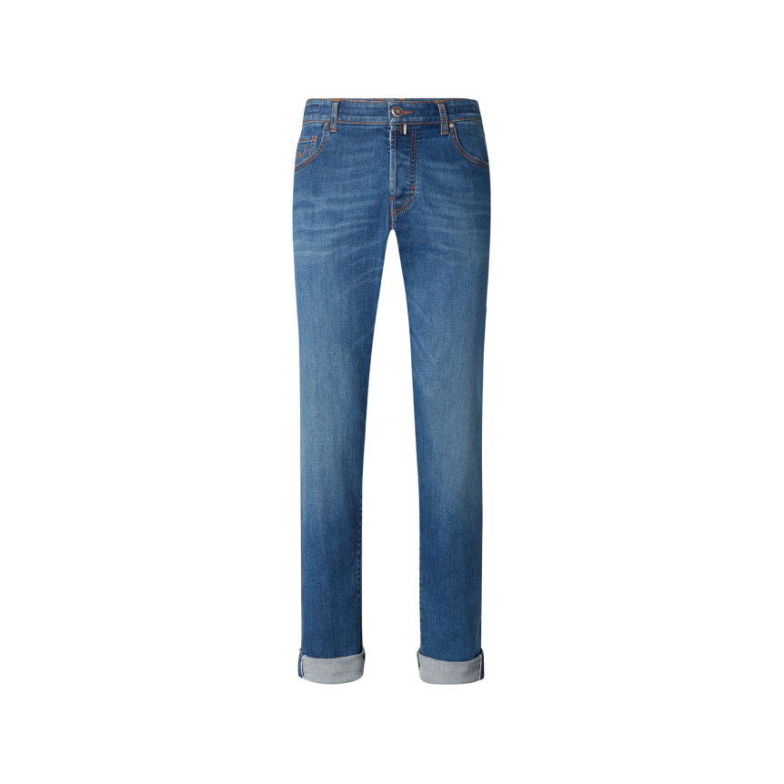 Jean JACOB COHEN Nick Limited Edition 5 poches denim coton bleu moyen délavé vintage