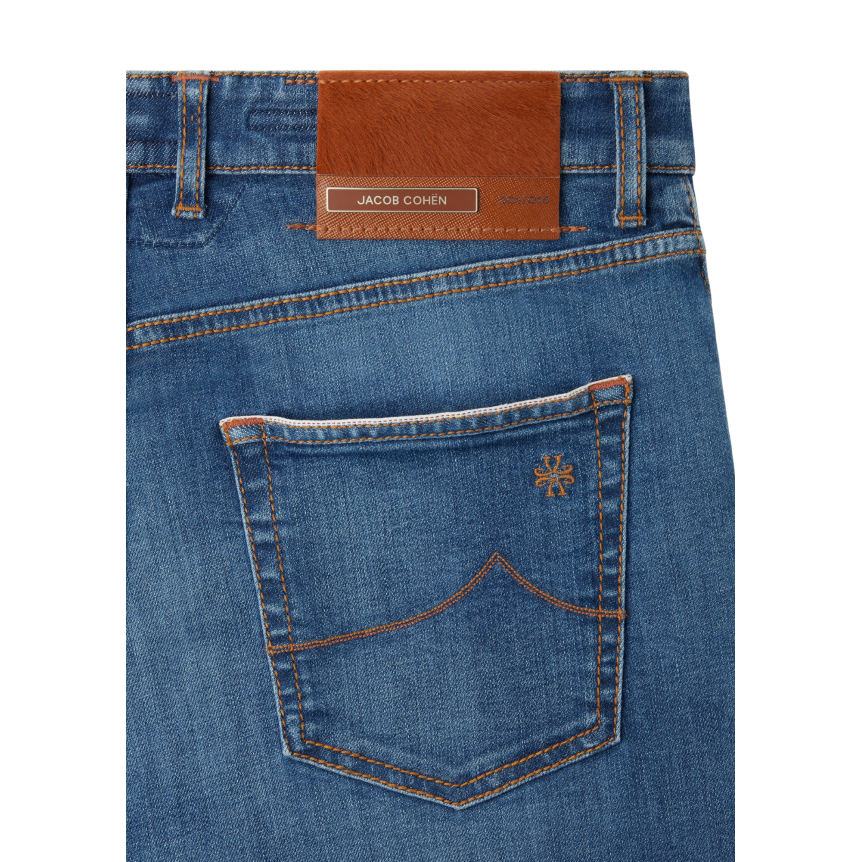 Jean JACOB COHEN Nick Limited Edition 5 poches denim coton bleu moyen délavé vintage