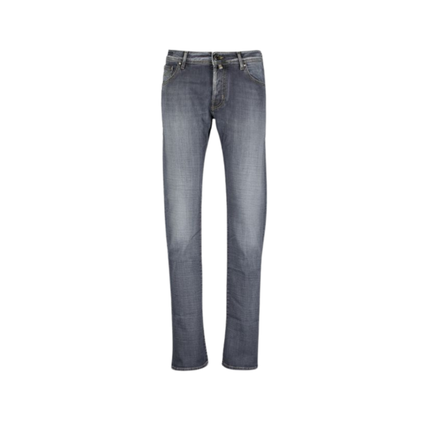 Jean Nick Slim JACOB COHEN 5 poches super slim taille basse coton gris