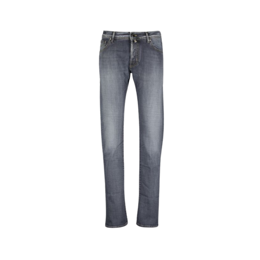 Jean Nick Slim JACOB COHEN 5 poches super slim taille basse coton gris