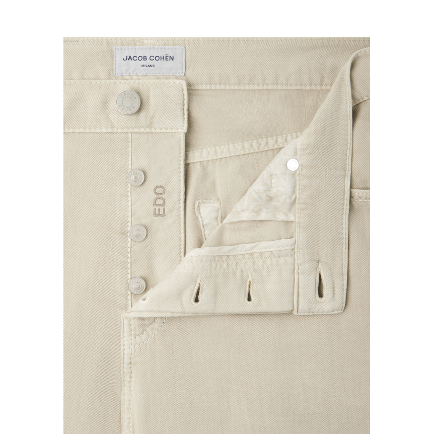 Pantalon JACOB COHEN 5 poches droit Edo coton beige