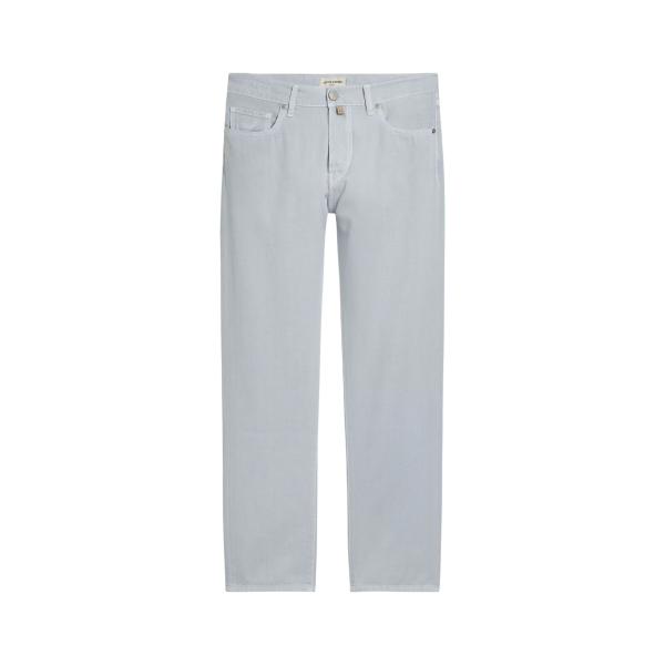 Pantalon 5 poches droit JACOB COHEN Edo coton bleu ciel