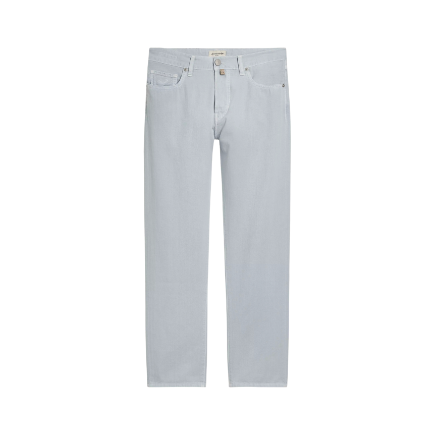 Pantalon 5 poches droit JACOB COHEN Edo coton bleu ciel