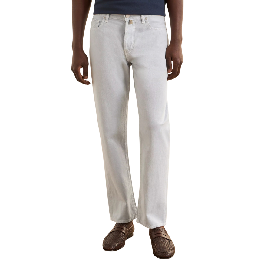 Pantalon 5 poches droit JACOB COHEN Edo coton bleu ciel