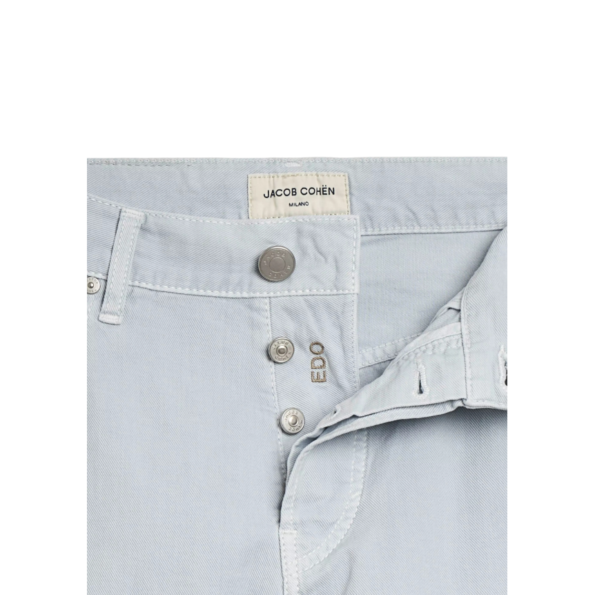 Pantalon 5 poches droit JACOB COHEN Edo coton bleu ciel