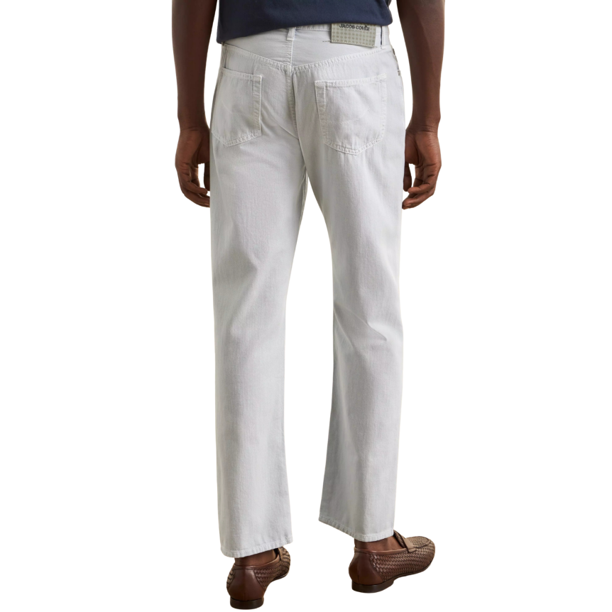 Pantalon 5 poches droit JACOB COHEN Edo coton bleu ciel