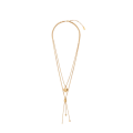 Collier Mini Paddington double rang cœur laiton doré