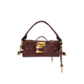 Petit sac à bandoulière Paddington en cuir de buffle grainé marron