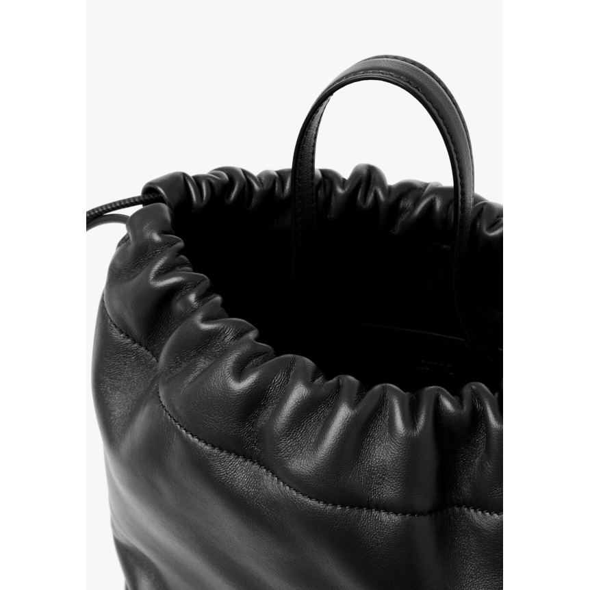 Petit sac boule  CHLOE Icons chaîne porté épaule en cuir d'agneau nappa lisse noir
