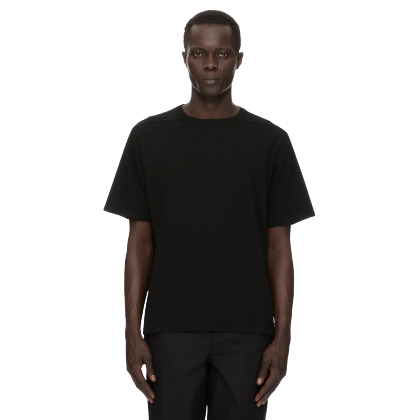T-shirt RICK OWENS 2026 Tower Brad en jersey de coton classique noir