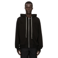 Sweat-shirt zippé à capuche Coupe vent FW26 TOWER en jersey de coton épais noir