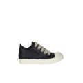 Basket basse FW26 Tower Jumbolace en cuir de vachette pleine fleur noir