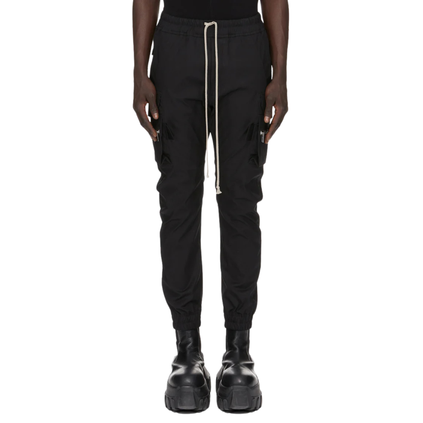 pantalon cargo RICK OWENS FW26 Tower Mastodon long coton bio noir