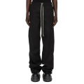 Pantalon droit FW26 Tower Dietrich Drawstray popeline coton noir poche plaquée