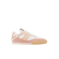 Basket basse Kick resille cuir velours rose poudré