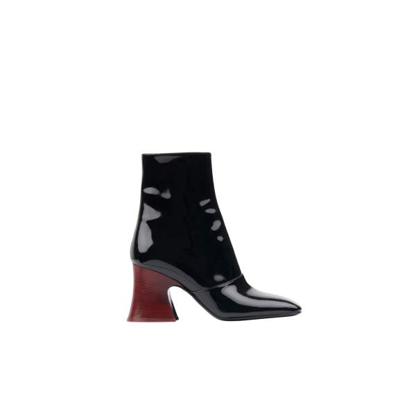 Bottines à talon CHLOE Janis cuir verni brillant