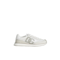 Baskets sneakers Cushion cuir résille daim blanc logo DG gris