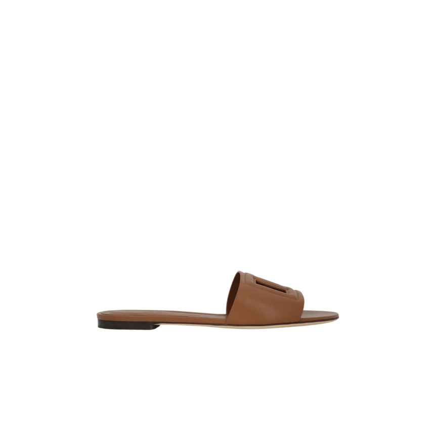 Mules cuir marron DG
