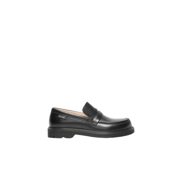 Mocassin LOEWE Blaze cuir veau pull-up noir