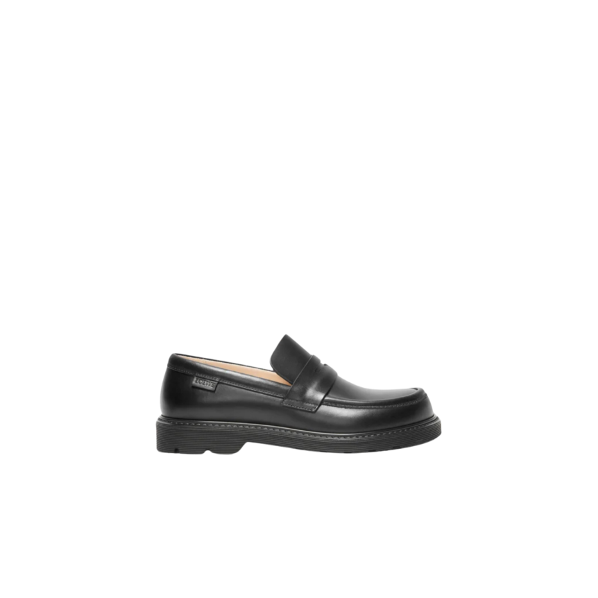 Mocassin LOEWE Blaze cuir veau pull-up noir