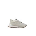 Baskets running daim mouton gris clair Monili
