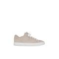 baskets basses daim beige doublée peau lainée mouton