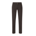 Pantalon Jean 5 poches Bard sergé extensible coton lyocell marron foncé