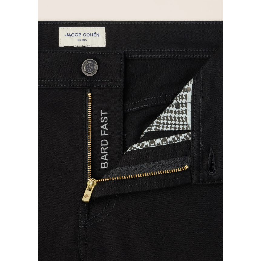 Jean 5 poches JACOB COHEN Bard Fast regular-slim denim super extensible noir
