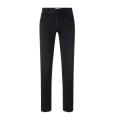 Jeans 5 poches Bard regular slim denim extensible coton bio noir foncé délavé vintage
