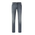 Jean 5 poches Nick slim denim super extensible gris foncé délavé vintage
