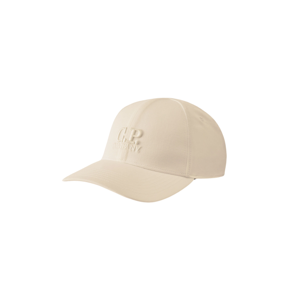 Casquette CP COMPANY en gabardine de coton blanc