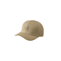 Casquette en gabardine de coton gris beige broderie logo