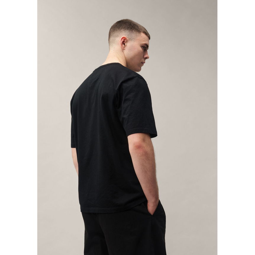 T-shirt manche courte CP COMPANY en jersey mercerisé noir imprimé "British sailor"