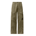 Pantalon cargo Chrome R nylon brillant gris beige lentille poche