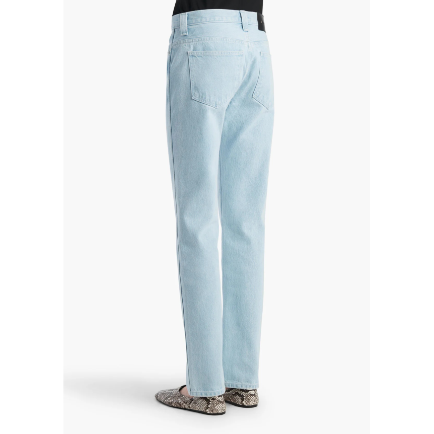 Pantalon jean droit KHAITE Farley denim coton bleu ciel