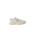 Sneakers Prax en daim beige et Re Nylon ivoire